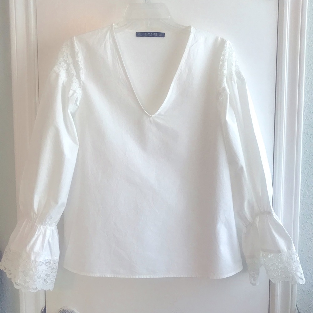 Zara Women’s Top with Lace Details